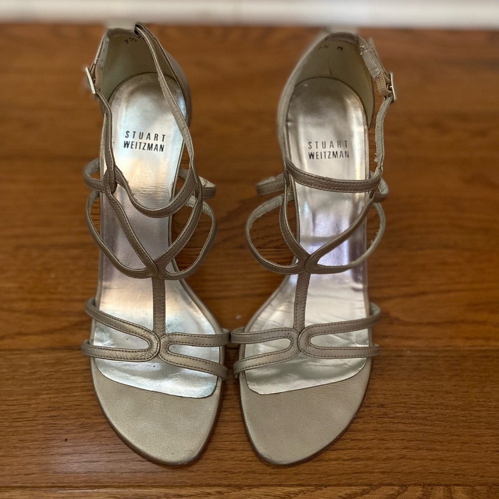 Stuart Weitzman strappy Y2K pump heels